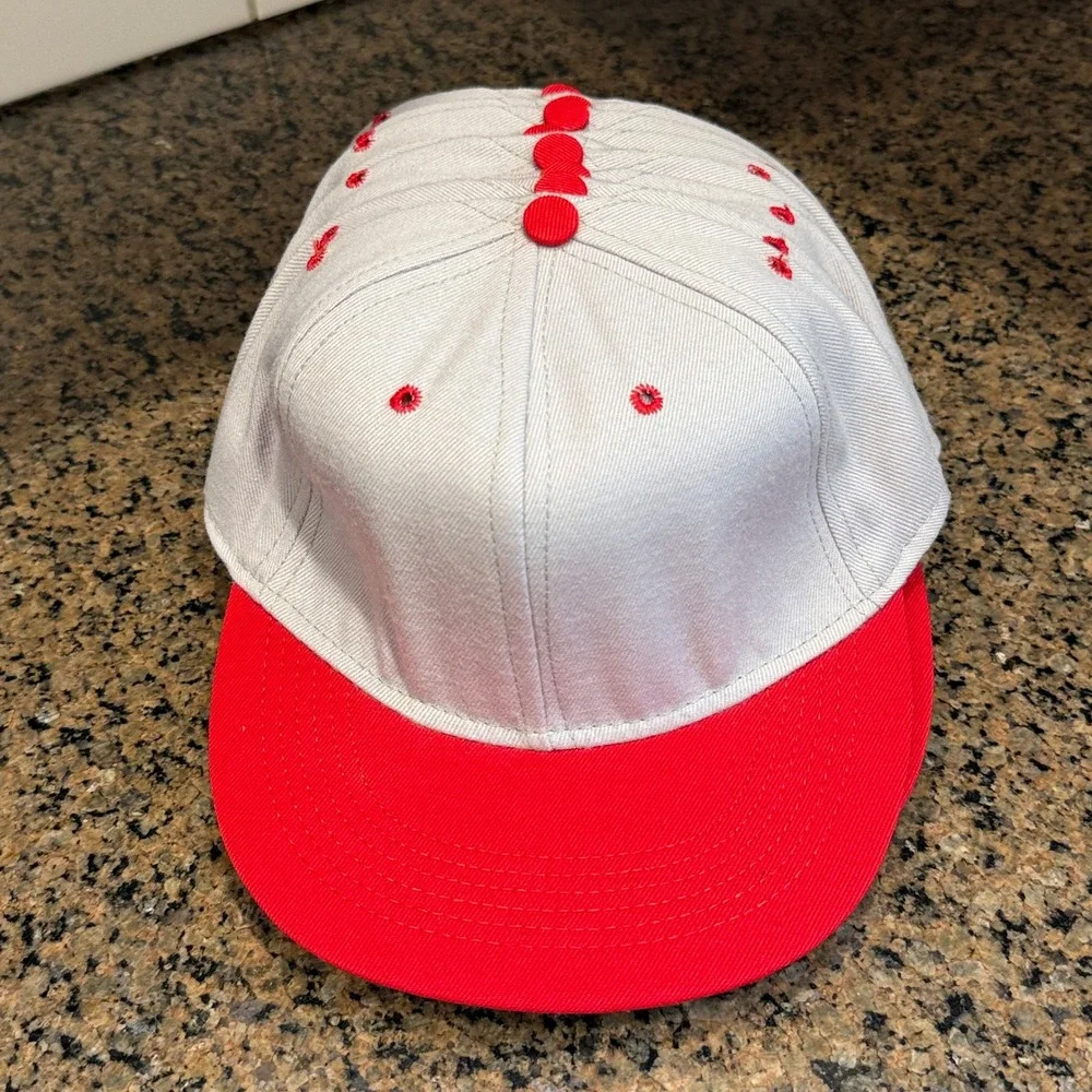 Vtg Blank Tournament Headwear Pro Model Hat 6 7/8 Gray Made in USA - Lot of 8